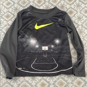 Nike Kids Basketball Graphic Long Sleeve Shirt - Black